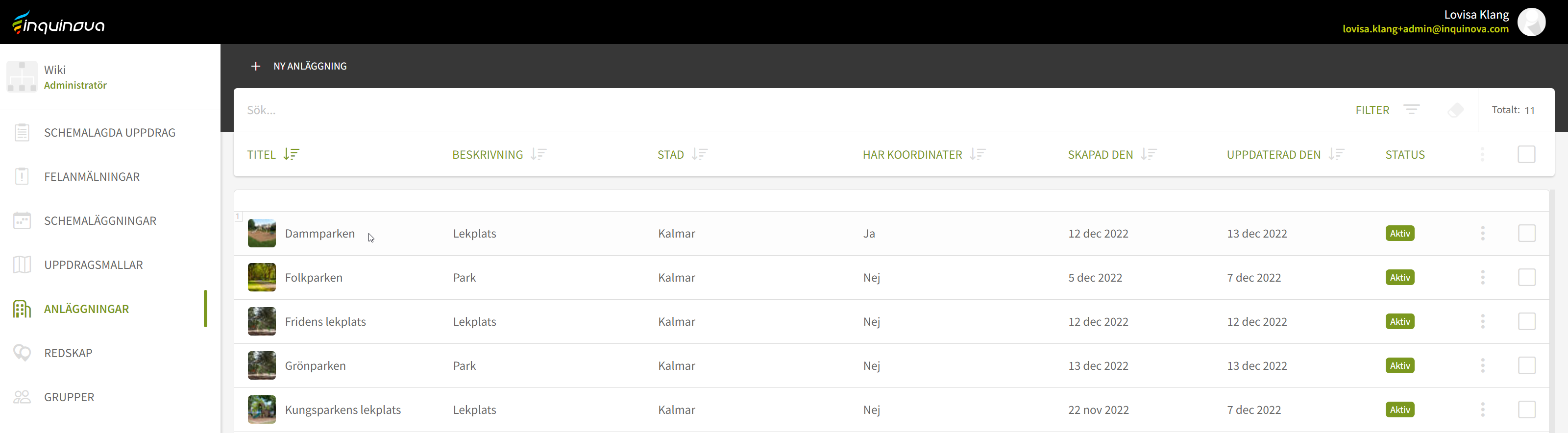 Fig. 1: Dubbelklicka på platsen