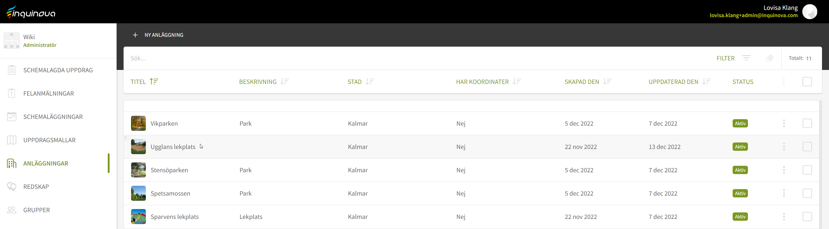 Fig. 1: Dubbelklicka på platsen