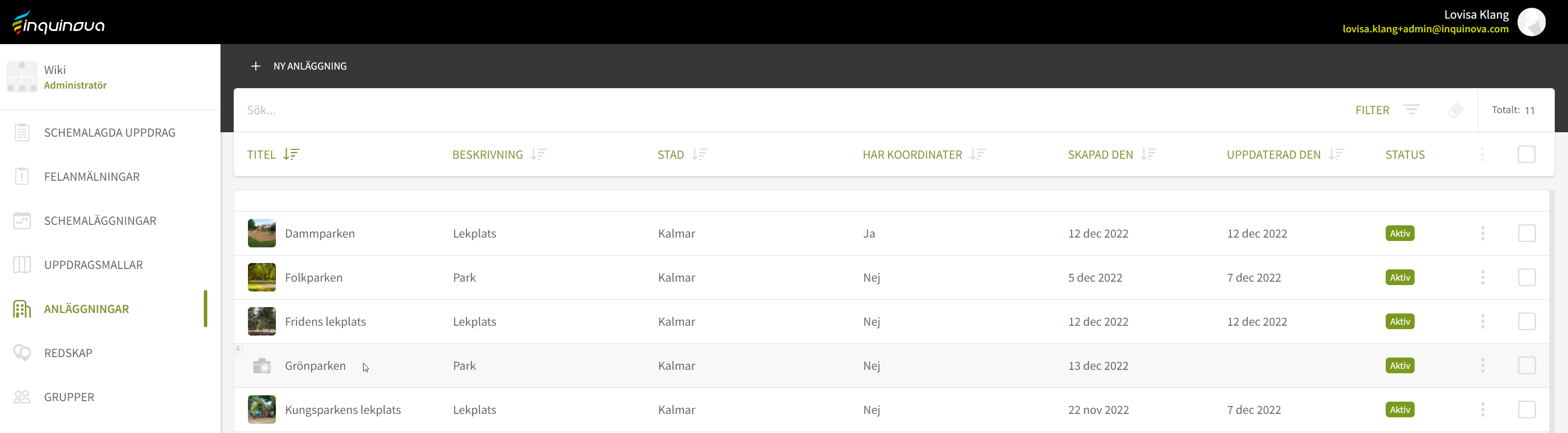 Fig. 1: Dubbelklicka på platsen