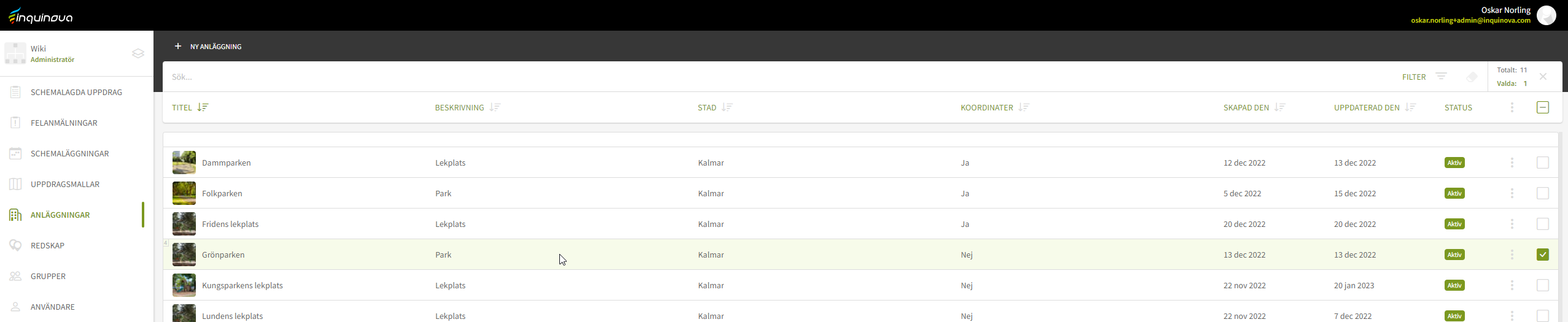 Fig. 1: Dubbelklicka på platsen