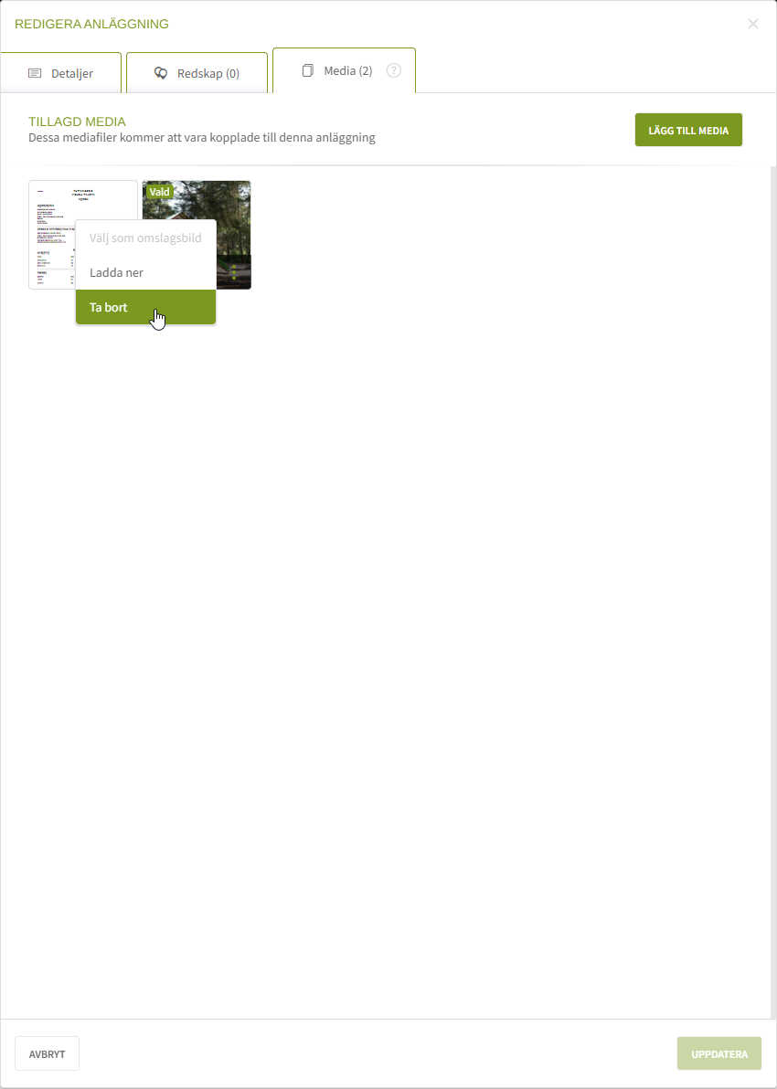 Fig. 3: Ta bort media