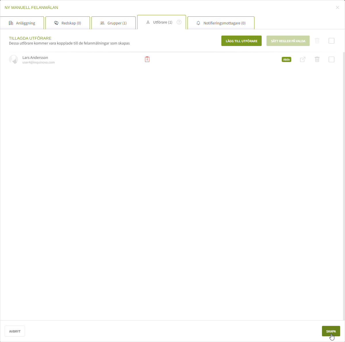 Fig. 17: Klicka på Skapa