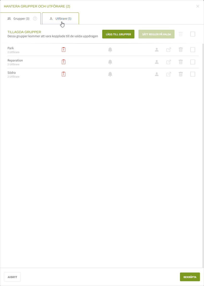 Fig. 8: Fliken utförare