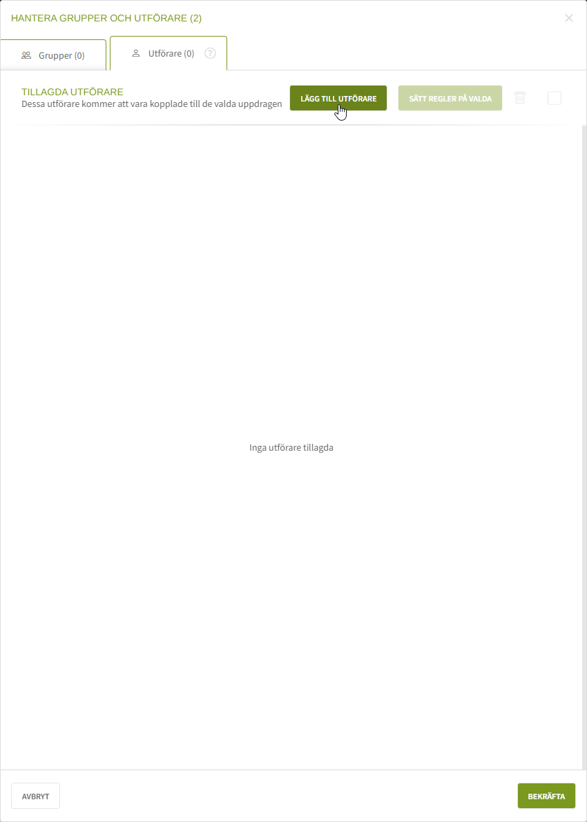 Fig. 10: Lägg till utförare