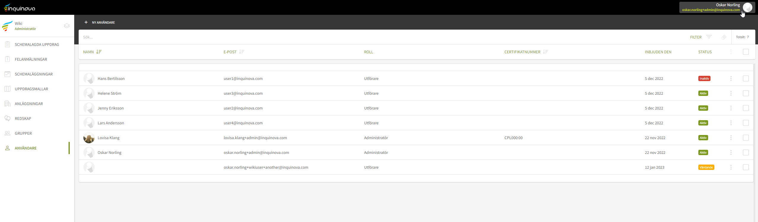 Fig. 1: Klicka på din profil