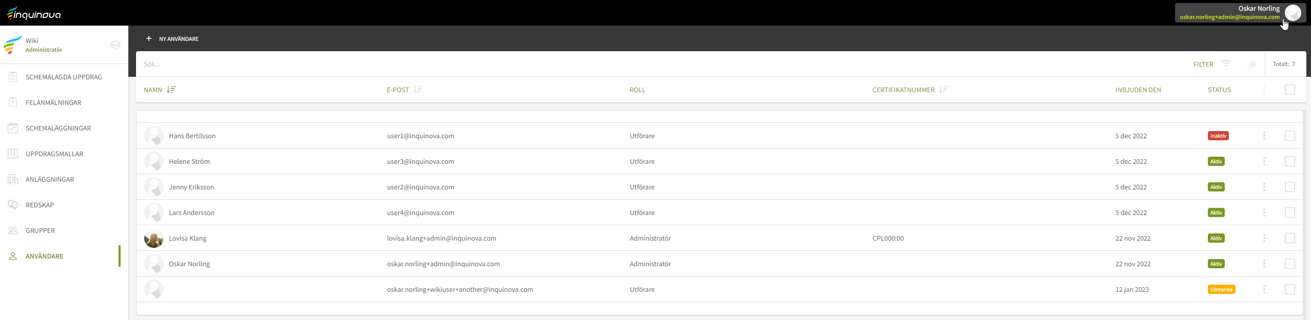 Fig. 1: Klicka på din profil