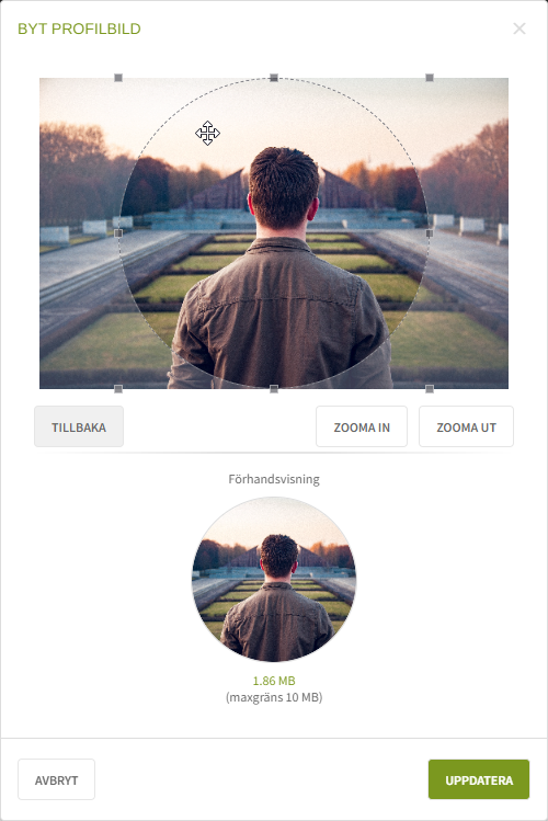 Fig. 5: Justera bild